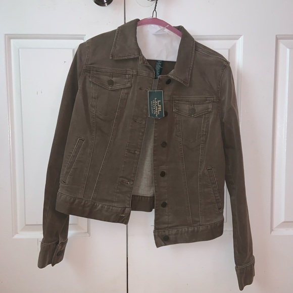 Ralph Lauren Brown Denim Jacket - Picture 1 of 3